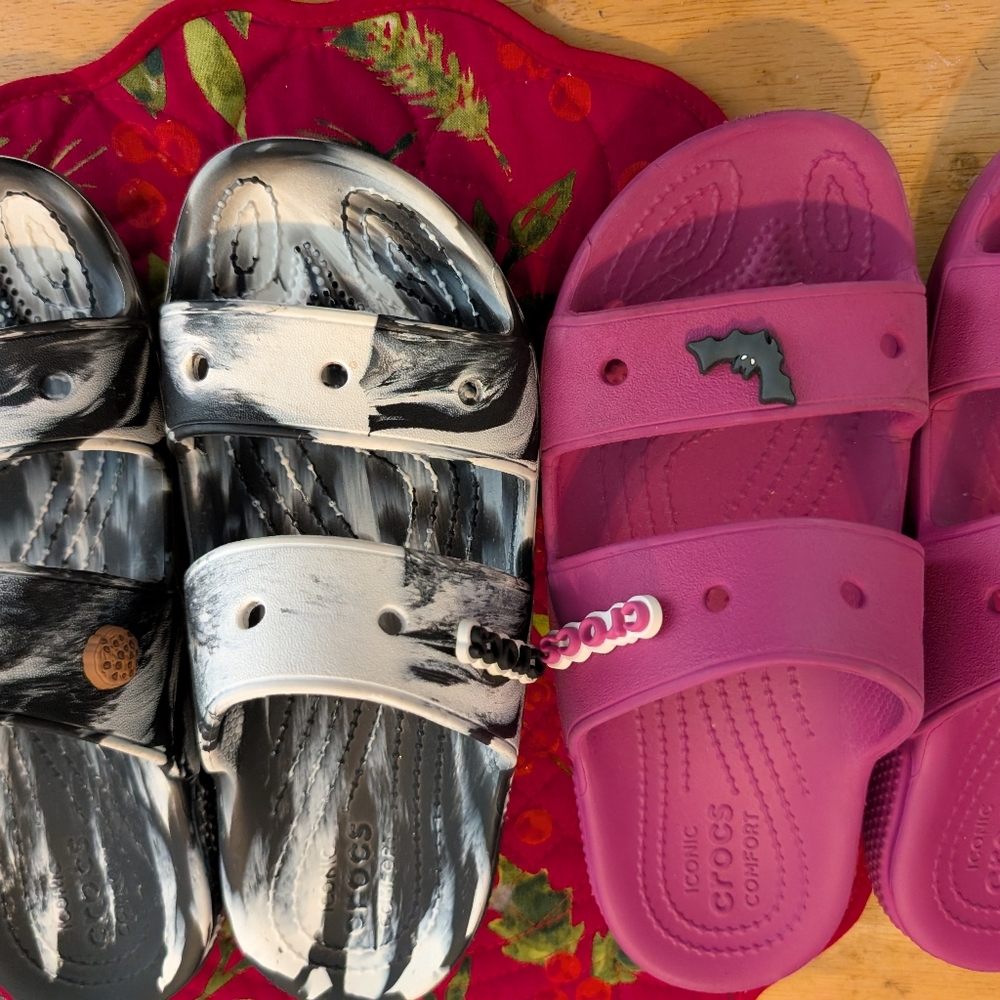 Crocs Two Pair Size 7